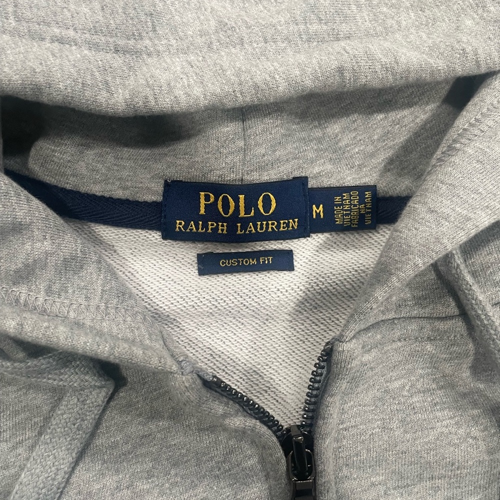 Ralph Lauren Gray Zip-Up Hoodie - Picture 3 of 5